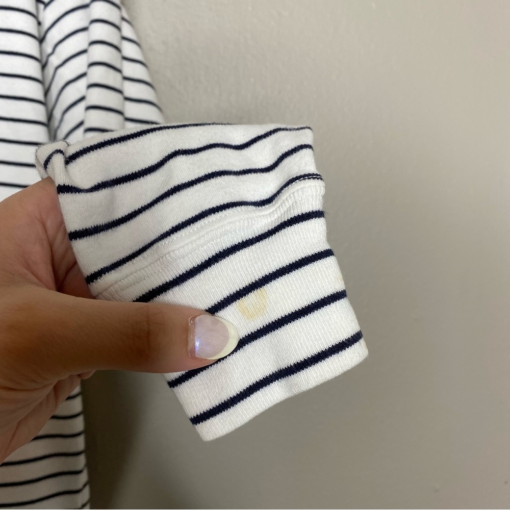 Ralph Lauren Rare 90s Vintage CP RL-93 Nautical Striped Cotton Turtleneck - Picture 4 of 6
